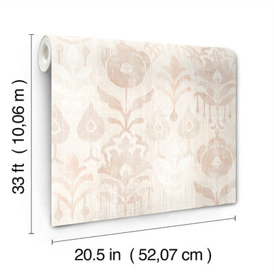 product image for Pavord Pink Floral Shibori Wallpaper 46