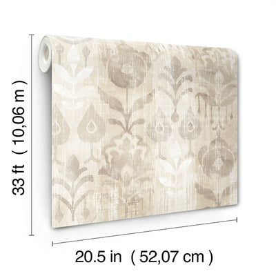 product image for Pavord Neutral Floral Shibori Wallpaper 25