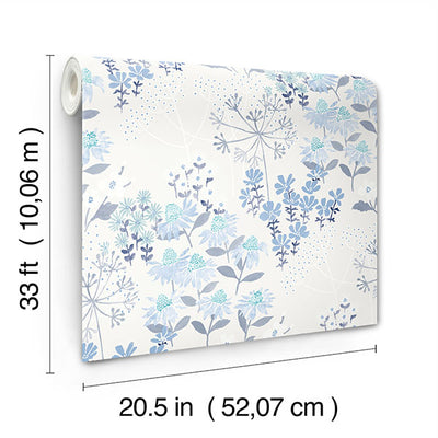 product image for Cultivate Blue Springtime Blooms Wallpaper 43