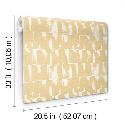 product image for Bancroft Gold Artistic Stripe Wallpaper 65