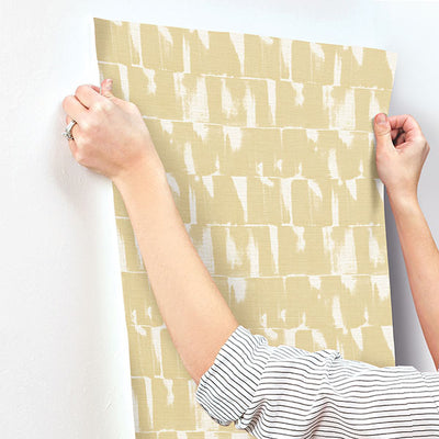 product image for Bancroft Gold Artistic Stripe Wallpaper 85