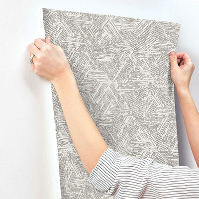 product image for Retreat Charcoal Quilted Geometric Wallpaper 69