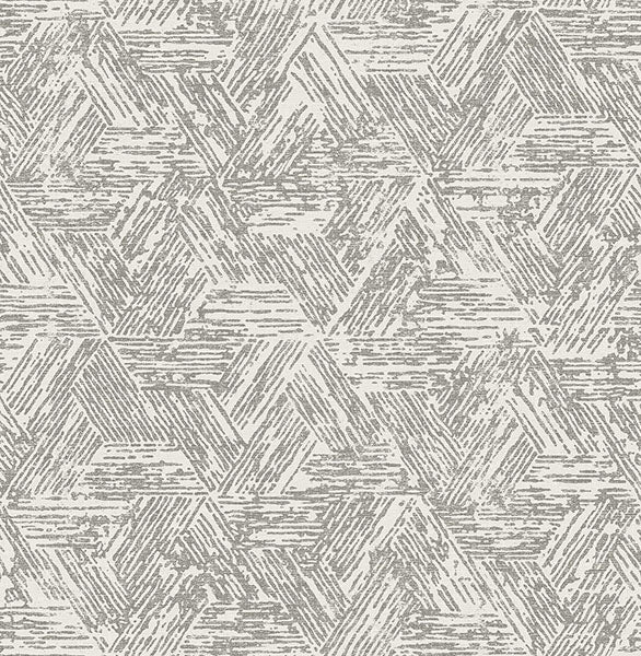 media image for Retreat Charcoal Quilted Geometric Wallpaper 275