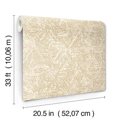 product image for Retreat Light Brown Quilted Geometric Wallpaper 24