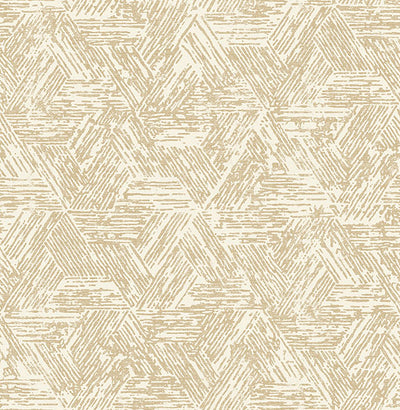 product image of Retreat Light Brown Quilted Geometric Wallpaper 590