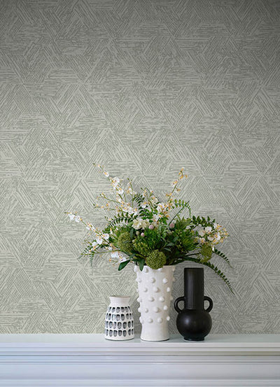 product image for Retreat Sea Green Quilted Geometric Wallpaper 76