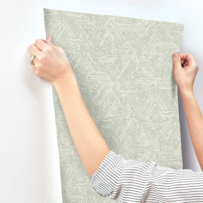 product image for Retreat Sea Green Quilted Geometric Wallpaper 93