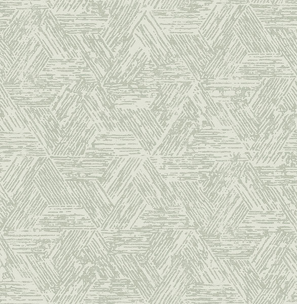 media image for Retreat Sea Green Quilted Geometric Wallpaper 238