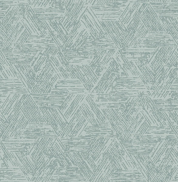 media image for Retreat Denim Quilted Geometric Wallpaper 217