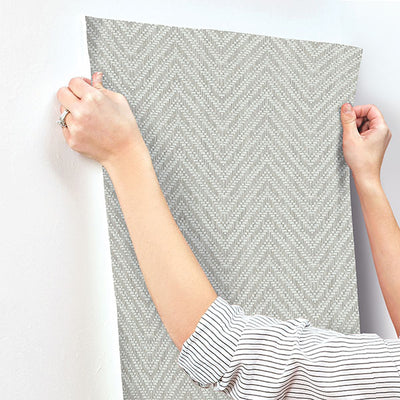 product image for Glynn Sterling Chevron Wallpaper 86