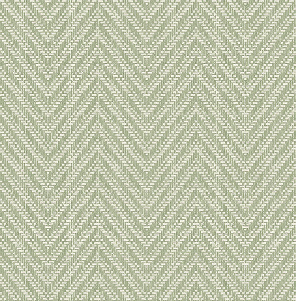 media image for Glynn Green Chevron Wallpaper 246