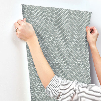 product image for Glynn Denim Chevron Wallpaper 66