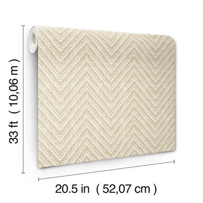 product image for Glynn Wheat Chevron Wallpaper 18