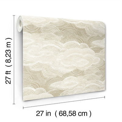 product image for Vision Pearl Stipple Clouds Wallpaper 98