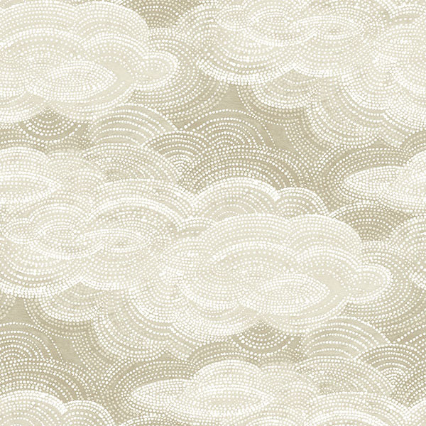 media image for Vision Pearl Stipple Clouds Wallpaper 292