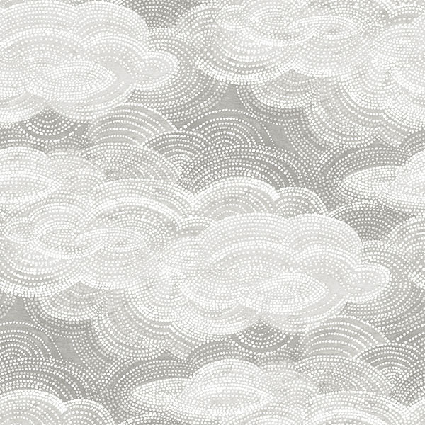 media image for Vision Grey Stipple Clouds Wallpaper 251