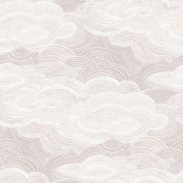 media image for Vision Lavender Stipple Clouds Wallpaper 295