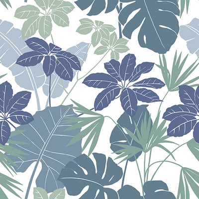 product image of Medellin Blue Rainforest Floor Wallpaper 559