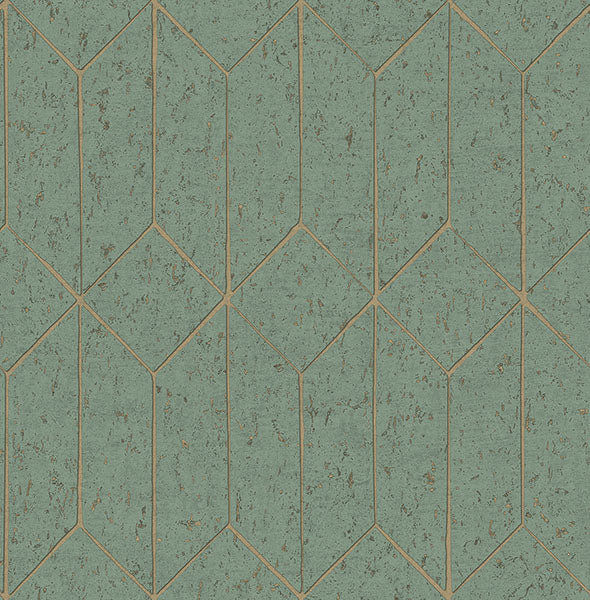 media image for Hayden Mint Concrete Trellis Wallpaper from Fusion Advantage Collection by Brewster 275