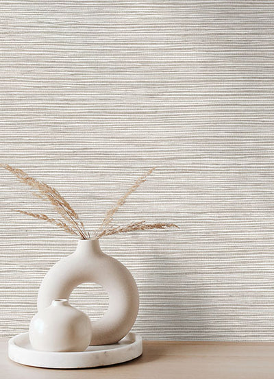 product image for Alton Light Grey Faux Grasscloth Wallpaper from Fusion Advantage Collection by Brewster 85