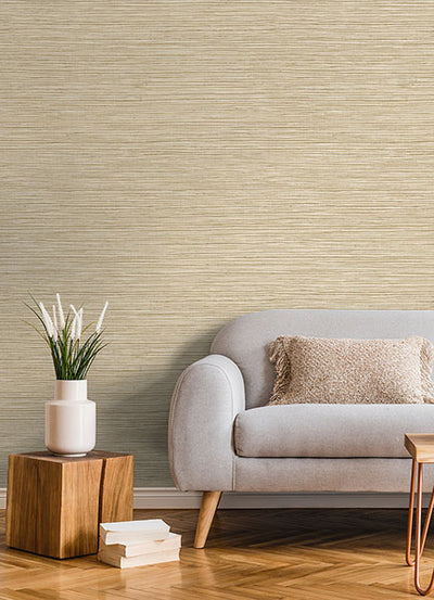 product image for Alton Wheat Faux Grasscloth Wallpaper from Fusion Advantage Collection by Brewster 69