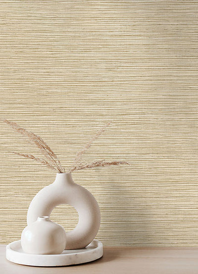 product image for Alton Wheat Faux Grasscloth Wallpaper from Fusion Advantage Collection by Brewster 68