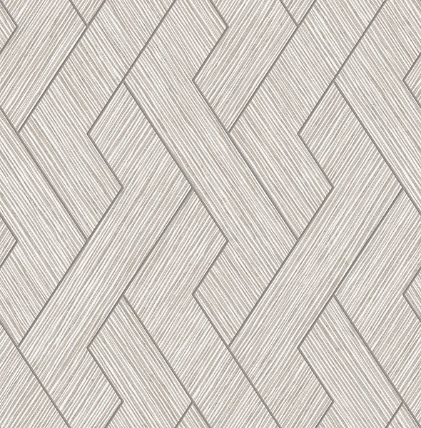 media image for Ember Light Grey Geometric Basketweave Wallpaper from Fusion Advantage Collection by Brewster 219