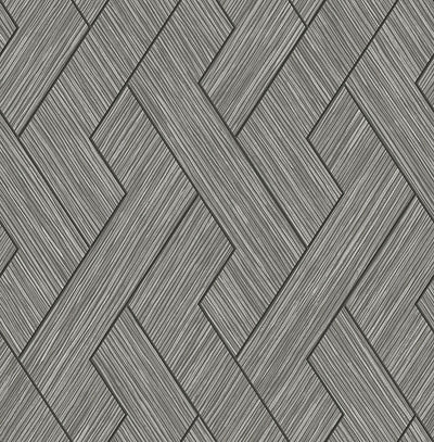 product image of Ember Grey Geometric Basketweave Wallpaper from Fusion Advantage Collection by Brewster 585