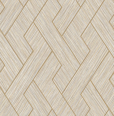 product image of Ember Taupe Geometric Basketweave Wallpaper from Fusion Advantage Collection by Brewster 544