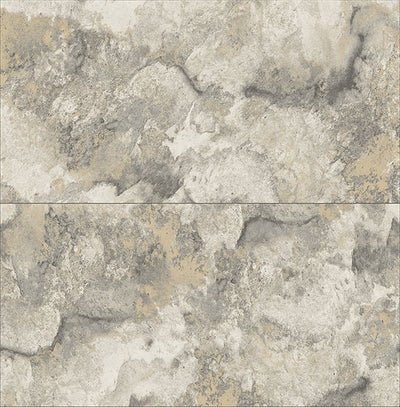 product image of Aria Light Grey Marbled Tile Wallpaper from Fusion Advantage Collection by Brewster 577