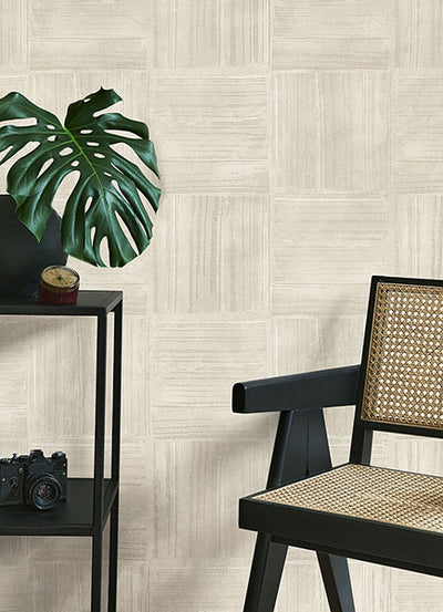 product image for Jasper Ivory Block Texture Wallpaper from Fusion Advantage Collection by Brewster 78