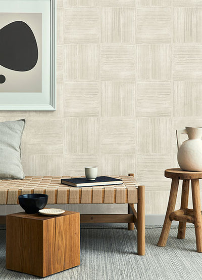 product image for Jasper Ivory Block Texture Wallpaper from Fusion Advantage Collection by Brewster 21