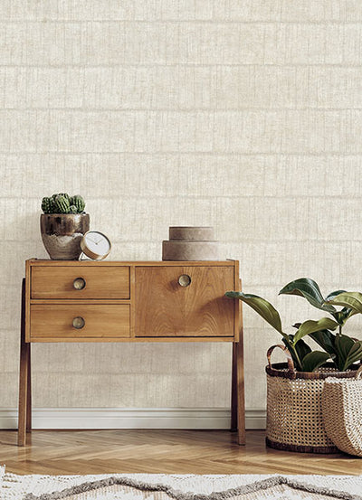 product image for Blake Bone Texture Stripe Wallpaper from Fusion Advantage Collection by Brewster 72