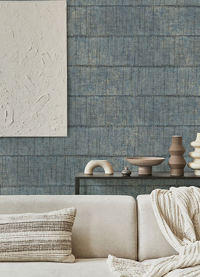 product image for Blake Denim Texture Stripe Wallpaper from Fusion Advantage Collection by Brewster 17