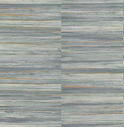 product image for Rowan Blue Faux Grasscloth Wallpaper from Fusion Advantage Collection by Brewster 84