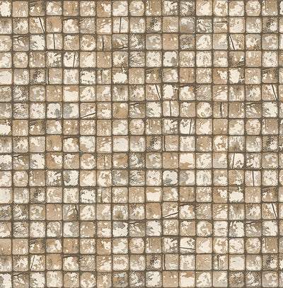 product image of Kingsley Neutral Tiled Wallpaper from Fusion Advantage Collection by Brewster 589