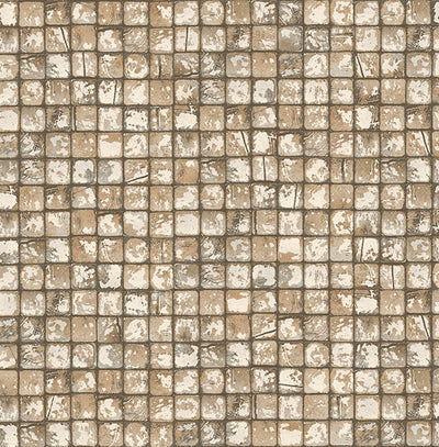 product image of Kingsley Neutral Tiled Wallpaper from Fusion Advantage Collection by Brewster 587