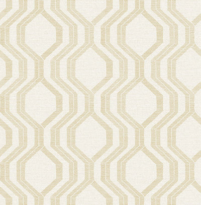 product image for Burton Gold Modern Ogee Wallpaper 62