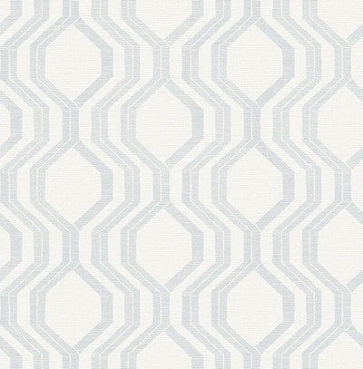 product image for Burton Silver Modern Ogee Wallpaper 11