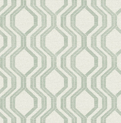 product image for Burton Green Modern Ogee Wallpaper 27