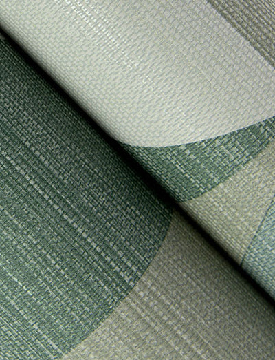 product image for Winslow Green Geometric Faux Grasscloth Wallpaper 6