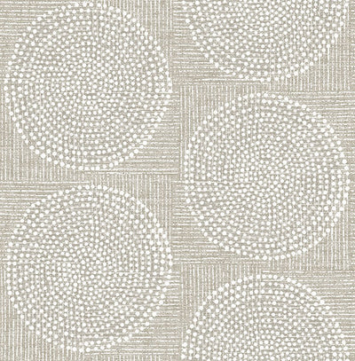 product image for Salma Beige Medallion Wallpaper 54