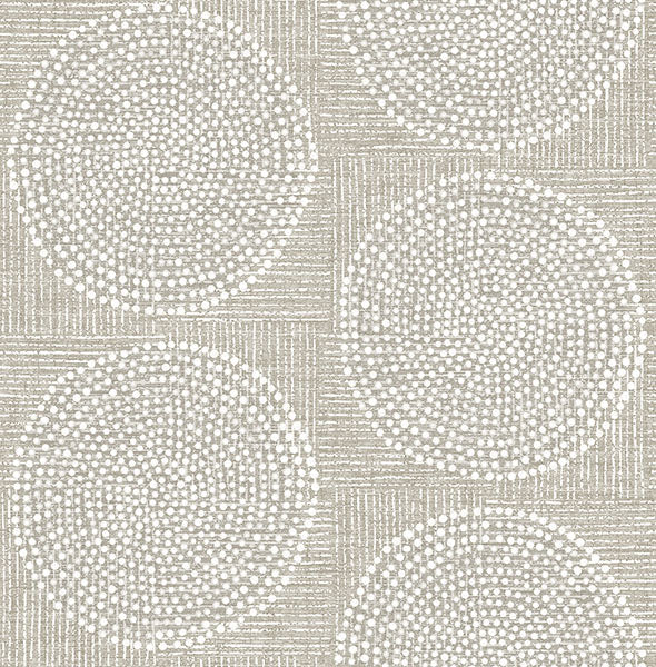 media image for Salma Beige Medallion Wallpaper 213