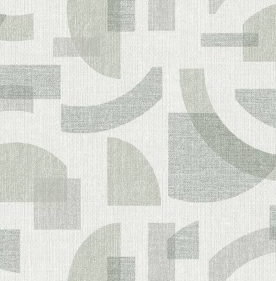 product image of Fulton Sea Green Shapes Wallpaper 591