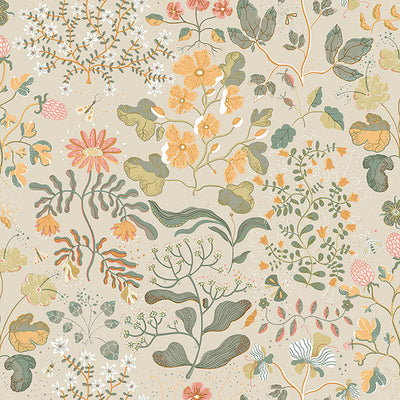 product image of Groh Apricot Floral Wallpaper 563