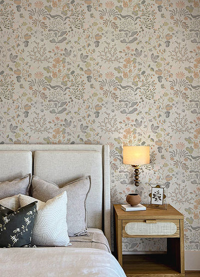 product image for Groh Neutral Floral Wallpaper 11