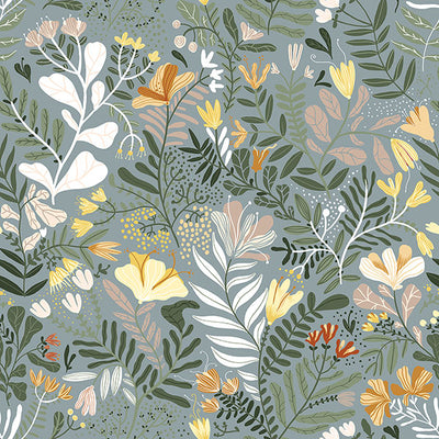 product image for Brittsommar Slate Woodland Floral Wallpaper 35