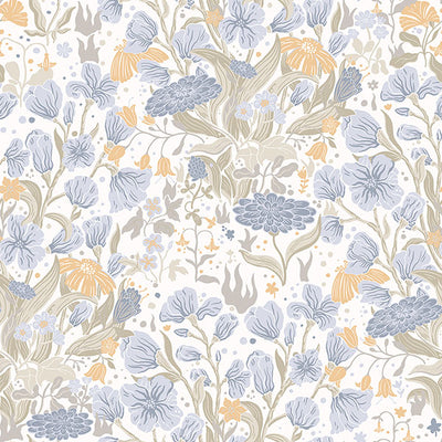 product image for Hava Light Blue Meadow Flowers Wallpaper 0