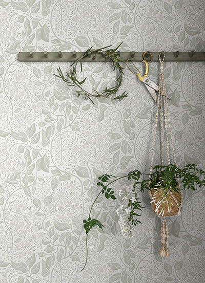 product image for Turi Sage Twining Vines Wallpaper 40