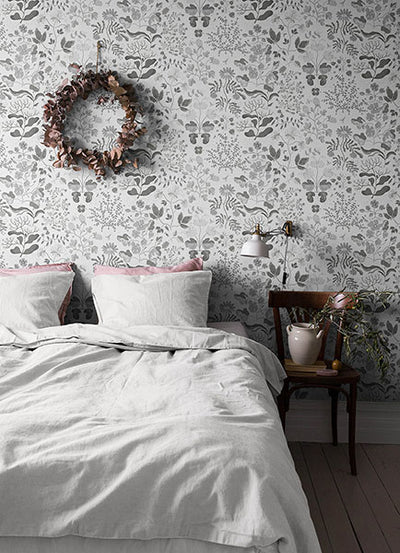 product image for Groh Grey Floral Wallpaper 1